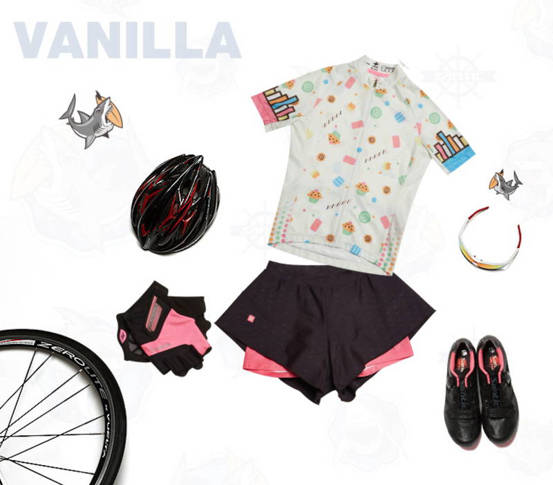 Santic Vanilla Junior Cycling Kit For Girls